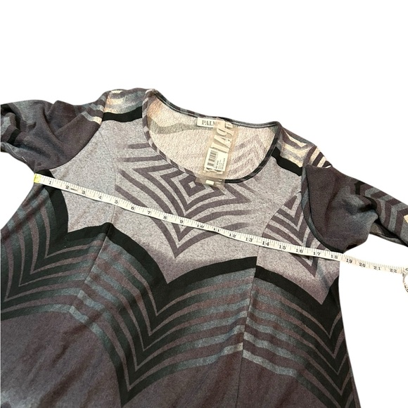 PALME NWT Geometric Patterned Long Sleeve Dress M/L - Picture 5 of 11